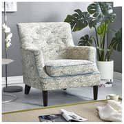 Molly Single Seater Armchair Teal/Beige/Grey