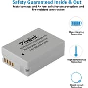 DMK Power NB-10L Battery Compatible with Canon PowerShot G1 X, G3-X, G15, G16, SX40 HS, SX50 HS, SX60 HS Digital Camera