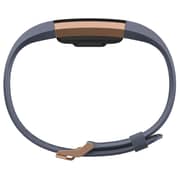Fitbit Charge 2 Wristband Rose Gold With Sports Band Blue/Grey Small Fitbit Charge 2 Wristband Rose Gold With Sports Band Blue/Grey Small