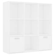 Vidaxl Book Cabinet White 98x30x98 Cm Engineered Wood Vidaxl Book Cabinet White 98x30x98 Cm Engineered Wood