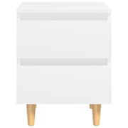 Vidaxl Bed Cabinets With Solid Pinewood Legs 2 Pcs White 40x35x50 Cm Vidaxl Bed Cabinets With Solid Pinewood Legs 2 Pcs White 40x35x50 Cm