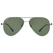 RayBan Rimless Aviator Gunmetal Polarized Unisex Sunglasses RayBan Rimless Aviator Gunmetal Polarized Unisex Sunglasses