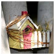 Wooden Bird House In Brown Wooden Bird House In Brown