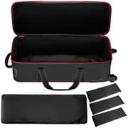 Coopic Tb-80 Durable Photo Studio Equipment Carry Bag, 81cmx28cmx27cm Carrying Trolley Case, Padded Compartment Wheel Handle For Light Stand Tripod Strobe Light Umbrella Photo Studio