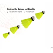 Jaspo - Badminton Shuttlecock | Advanced Nylon Feather Shuttle Cork (pack Of 6) | For For Indoor Outdoor Sports Training