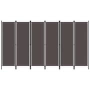 Vidaxl 6-panel Room Divider Anthracite 300x180 Cm Vidaxl 6-panel Room Divider Anthracite 300x180 Cm