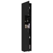 vidaXL Bathroom Cabinet Black 32x25.5x190 cm Engineered Wood vidaXL Bathroom Cabinet Black 32x25.5x190 cm Engineered Wood