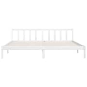 vidaXL Bed Frame White Solid Pinewood 200x200 cm vidaXL Bed Frame White Solid Pinewood 200x200 cm