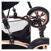 Teknum 3 IN 1 Pram Stroller Khaki + Sunveno Diaper Bag Black + Hooks