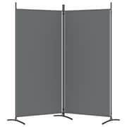 vidaXL 2-Panel Room Divider Anthracite 175x180 cm Fabric vidaXL 2-Panel Room Divider Anthracite 175x180 cm Fabric