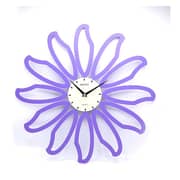 Orient Spider Flower Wooden Purple Wall Clock Orient Spider Flower Wooden Purple Wall Clock