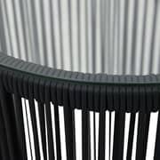 Vidaxl 3 Piece Bistro Set With Cushions Pvc Rattan Black Vidaxl 3 Piece Bistro Set With Cushions Pvc Rattan Black