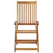 vidaXL Garden Reclining Chairs 4 pcs with Cushions Solid Acacia Wood vidaXL Garden Reclining Chairs 4 pcs with Cushions Solid Acacia Wood