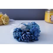 Sea Breeze Ornate Votive Candle Teal D12x6cm Sea Breeze Ornate Votive Candle Teal D12x6cm