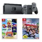 Nintendo Switch 32GB Gaming Console with Super Mario 3D All Stars and W2K Battle Grounds Game Nintendo Switch 32GB Gaming Console with Super Mario 3D All Stars and W2K Battle Grounds Game