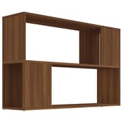 vidaXL Book Cabinet Brown Oak 100x24x63 cm Engineered Wood vidaXL Book Cabinet Brown Oak 100x24x63 cm Engineered Wood