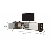 MONAS TV Unit White/Oak 35x160x38