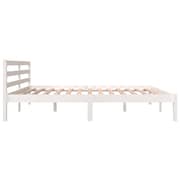 vidaXL Bed Frame Solid Wood Pine 180x200 cm White 6FT Super King vidaXL Bed Frame Solid Wood Pine 180x200 cm White 6FT Super King