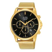 Alba Men's Light Gold Chronograph Wrist Watch