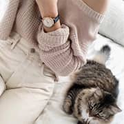 Fossil FTW5014 Hybrid Smartwatch - Q Jacqueline Navy Leather