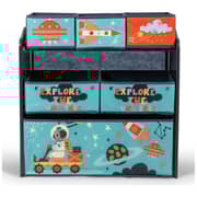 Little Explorer Multi-Bin Toy Organizer With Storage Bins Blue