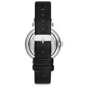 Omax Sunset Series Black Leather Analog Watch For Women SU003P22I