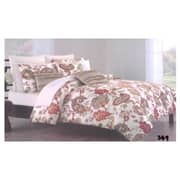 AIWA AI-749-5/144TC Double Comforter Set 220x240cm Polycotton Print Brown AIWA AI-749-5/144TC Double Comforter Set 220x240cm Polycotton Print Brown