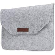 RDN Tablet Pouch Case Bag, Wool Soft Protective Laptop Sleeve Grey