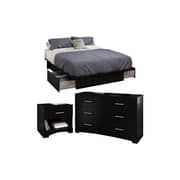 Gramercy Queen Platform Configurable Bedroom Set King Bedroom Set Black