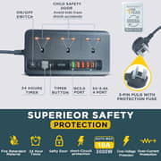 Digitplus 3-Way Power Extension Cord