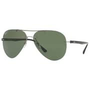 RayBan Rimless Aviator Gunmetal Polarized Unisex Sunglasses RayBan Rimless Aviator Gunmetal Polarized Unisex Sunglasses