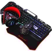 Banda G11 Computer Combo Set, Gaming Keyboard + Mouse + Mouse Pad + Headset Set For Laptop Pc Games And Work