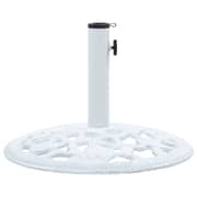 Vidaxl Umbrella Base White 12 Kg 48 Cm Cast Iron Vidaxl Umbrella Base White 12 Kg 48 Cm Cast Iron