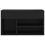 Vidaxl Shoe Bench Black 80x30x45 Cm Engineered Wood Vidaxl Shoe Bench Black 80x30x45 Cm Engineered Wood
