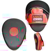Max Strength Focus Pads Hook & Jab Mitts MMA Training Boxing Gloves Pink/White