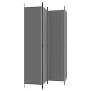 vidaXL 4-Panel Room Divider Anthracite 200x220 cm Fabric vidaXL 4-Panel Room Divider Anthracite 200x220 cm Fabric