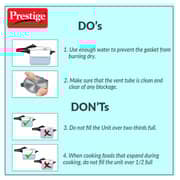 Prestige Popular 5Liters Sleek & Simple Stainless Steel Pressure Cooker