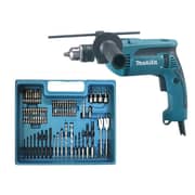 Makita HP1640KX3 Electric Impact Drill 680W + Bit Set Makita HP1640KX3 Electric Impact Drill 680W + Bit Set