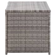 Vidaxl Garden Storage Box Poly Rattan 100x50x50 Cm Grey Vidaxl Garden Storage Box Poly Rattan 100x50x50 Cm Grey