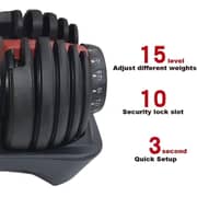 Ultimax High-quality Smart 24kg Adjustable Dumbbell, With Fast Automatic 15 Different Weights Adjustment And Weighing Board, For Physical Exercise, Home Training, Arm Muscle Fitness, Strength Training Ultimax High-quality Smart 24kg Adjustable Dumbbell, With Fast Automatic 15 Different Weights Adjustment And Weighing Board, For Physical Exercise, Home Training, Arm Muscle Fitness, Strength Training