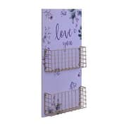 Pan Emirates Jardin Flower Print Wall Deco With Holder White Pan Emirates Jardin Flower Print Wall Deco With Holder White