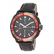 Tornado Black Leather Men Watch T8104-BLBBR Tornado Black Leather Men Watch T8104-BLBBR