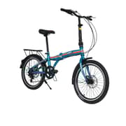 Vego Fold Folding Bike 6 Speed 20 Inch - Blue