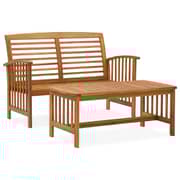 Vidaxl 2 Piece Garden Lounge Set Solid Acacia Wood Vidaxl 2 Piece Garden Lounge Set Solid Acacia Wood