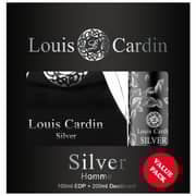 Louis Cardin Silver Gift Set For Men (Louis Cardin Silver 100ml EDP + Louis Cardin Silver 200ml Deodorant) Louis Cardin Silver Gift Set For Men (Louis Cardin Silver 100ml EDP + Louis Cardin Silver 200ml Deodorant)