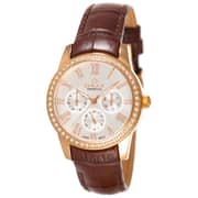 Omax PL10R65I Women's Multifunction Leather Watch Omax PL10R65I Women's Multifunction Leather Watch