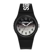 Superdry Urban Laser Black/White Silicone Analog Men Watch