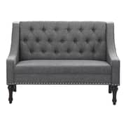 Christiansburg Tufted Loveseat in Grey Color