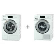 Miele WWV980WPS Wifi Front Load Washer 9 kg + TWV680WP WiFi Dryer 9 kg Miele WWV980WPS Wifi Front Load Washer 9 kg + TWV680WP WiFi Dryer 9 kg