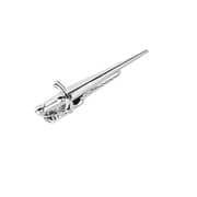 Soko Mesh Tie Clip Lapel Pin Silver For Men